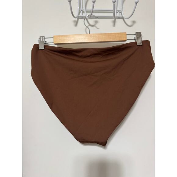 Selfie Leslie Chocolate Brown Get Cheeky Swim Bottoms XL NEW - Picture 4 of 6